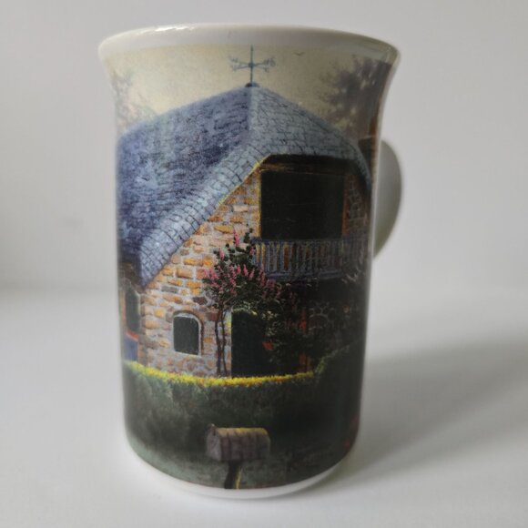 Lilac Cottage 2004 Genuine Kinkade Ceramic Coffee Mug - Picture 14 of 16